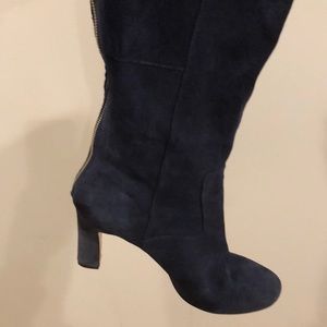 Nine West Blue Suede Boots